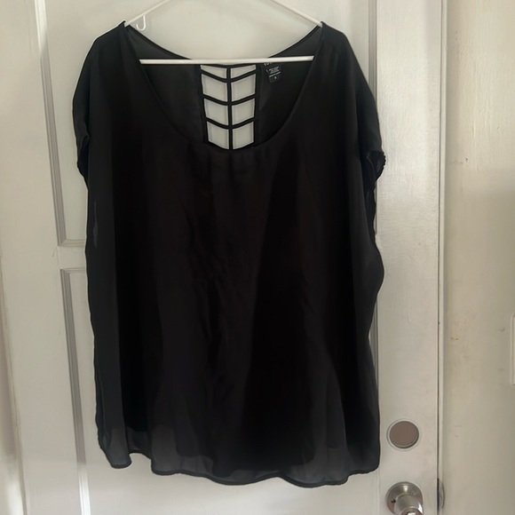 Torrid black chiffon top women’s plus size 3 - Picture 3 of 6